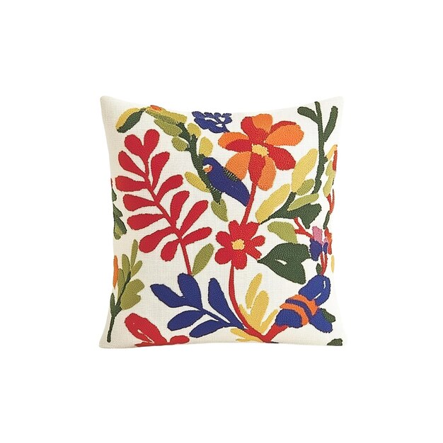 Декоративная подушка с вышивкой